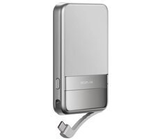 EcoFLow Rapid Magnetic Power Bank 5000mAh strieborná / Powerbanka / 30W / Qi2 / USB-C / Li-Co