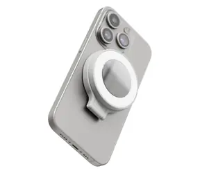 ShiftCam SnapPocket Light biela / vreckový LED ring svetlo na telefón s držiakom