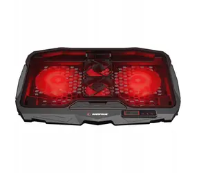 Rampage AD-RC4 čierna / chladiaca podložka / pre notebooky 12.1 - 15.6" / 4 ventilátory / USB-A