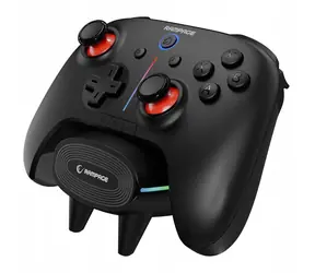 Rampage Hydra Pre čierna / bezdrôtový gamepad / pre PC & Switch & smartfón / vibrácie / Bluetooth / 2.4GHz / USB-C