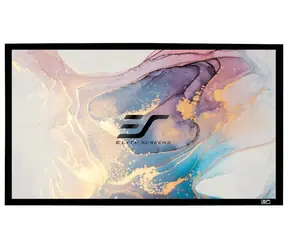 ELITE SCREENS plátno v pevnom ráme 100" (254cm) / 16:9 / 124.5×221.4cm / zisk 1.1 / rám čierny 6cm