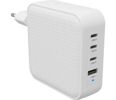 Targus HyperJuice 100W biela / nabíjačka do siete / 3x USB-C / 1x USB-A / QC 3.0 / PD 3.0