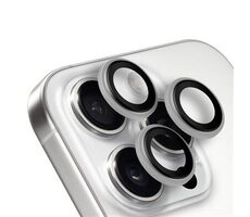 Obal:Me Ochrana Šošoviek pre Apple iPhone 16 Pro/16 Pro Max White Titanium