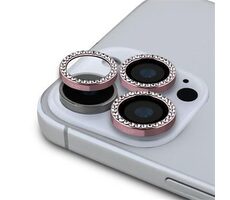 Guess FIXED Glliter Ochrana Šošoviek pre iPhone 16 Pro/16 Pro Max Pink