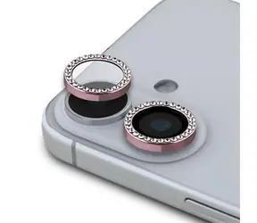 Guess FIXED Glliter Ochrana Šošoviek pre iPhone 16/16 PLUS Pink