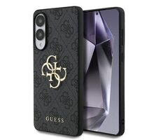 Guess PU 4G Metal Logo Zadný Kryt pre Samsung Galaxy S25 Edge Grey