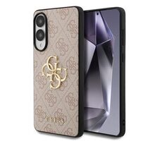 Guess PU 4G Metal Logo Zadný Kryt pre Samsung Galaxy S25 Edge Pink