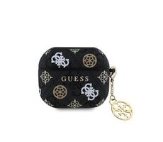 Guess PU 4G Peony Charm Puzdro pre AirPods 3 Black