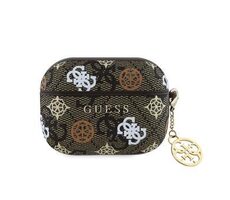 Guess PU 4G Peony Charm Puzdro pre AirPods 3 Brown