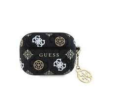 Guess PU 4G Peony Charm Puzdro pre AirPods Pro Black