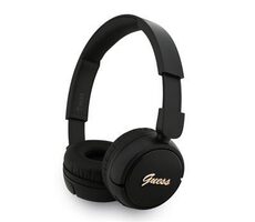 Guess Script Metal Logo Bezdrôtové Slúchadlá Black