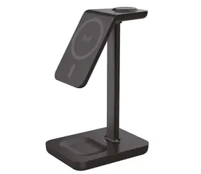 Solight SSWC02 / stolná nabíjačka / 3v1 / Qi2 / MagSafe
