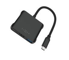 FIXED 5-portový hliníkový USB-C HUB Quadri pre notebooky 140W PD 3.1 vesmírne čierna