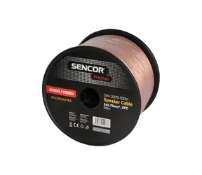 Sencor SAV 2075-100m reproduktorový kab 2x 0.75mm2 