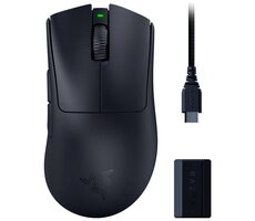 Razer DeathAdder V3 Pro + HyperPolling Wireless Dongle / Herná bezdrôtová myš / optická / 30000DPI / 2.4GHz / 5 tlačidiel