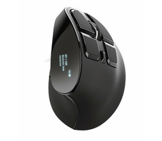 Rozbalené - Trust Voxx Rechargeable Ergonomic Wireless Mouse / Bezdrôtová ergonomická myš/2400DPI/2.4 GHz & BT/Nano USB / rozbalené