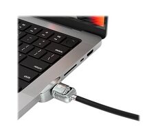 Compulocks Adaptér + káblový zámok s kľúčom pre Apple Macbook Pro 14" strieborná