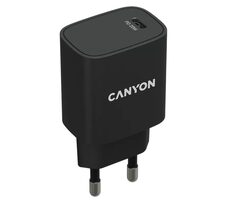 Canyon CNE-CHA20B02 čierna / Nabíjací adaptér / 1x USB-C / 20W
