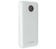 Canyon PB-2001W 20000 mAh biela / Powerbanka / 2x USB-A / 2x USB-C