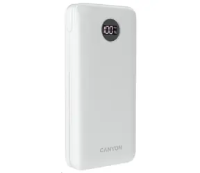 Canyon PB-2001W 20000 mAh biela / Powerbanka / 2x USB-A / 2x USB-C