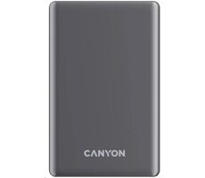 Canyon CNS-CPB510DG sivá / Powerbanka / 10000mAh / PD 20W / bezdrôtové nabíjanie & USB-C