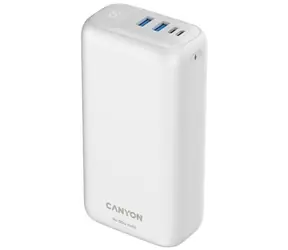Canyon CNE-CPB301W biela / Powerbanka / 30000mAh / QC 3.0 & PD 20W / 1x USB-C / 2x USB-A