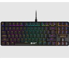 Canyon CND-SKB50-CS / Herná drôtová klávesnica / mechanická / RGB / 87 kláves / CZ/SK layout