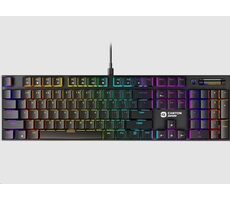 Canyon CND-SKB55-CS / Herná drôtová klávesnica / mechanická / RGB / 105 kláves / CZ/SK layout  