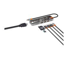 Canyon CNS-TDS13 replikátor portov / 1xUSB-C PD 100W / 1xHDMI (4K) / 3x USB 3.0 / SD & microSD čítačka