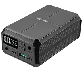 Sandberg Powerbanka pre notebooky čierna / 27000mAh / PD 100W + DC + 2x USB-C + 1x USB-A