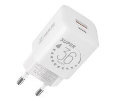 Obal:Me GaN Cestovná Nabíjačka USB-A + USB-C 36W White