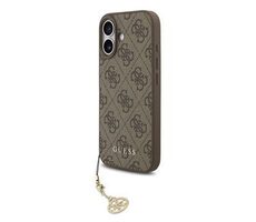 Guess 4G Charm Zadný Kryt pre iPhone 17 Tone on Tone Brown