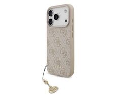 Guess 4G Charm Zadný Kryt pre iPhone 17 Pre Tone on Tone Pink