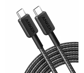 Anker 322 kábel čierny / USB-C - USB-C / 1.8m / 60W 