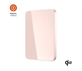 FIXED Powerbanka MagZen 5 Crystal s bezdrôtovým nabíjaním so štandardom Qi2 a podporou MagSafe 5 000 mAh ružová