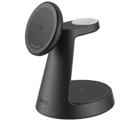 Anker MagGo B25M4 Bezdrôtová nabíjačka 3v1 čierna / USB-C / 15W 