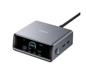 Anker Prime strieborná / Nabíjacia stanica / 250W / 4xUSB-C / 2xUSB 