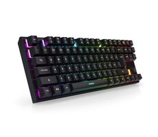 Niceboy K310X čierna / herná klávesnica / OUTEMU Blue / RGB podsvietenie / USB / 1.5m / CZ layout