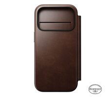Nomad Modern Leather Folio púzdro pre Apple iPhone 17 Pre rustic brown (Horween)
