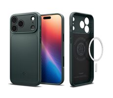 Spigen Thin Fit MagSafe ochranný kryt pre Apple iPhone 17 Pre abyss green