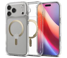 Spigen Ultra Hybrid MagSafe ochranný kryt pre Apple iPhone 17 Pro clear gold 