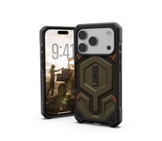 UAG Monarch Pro Kevlar zadný kryt pre Apple iPhone 17 Pro Element Green
