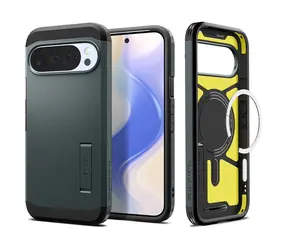 Spigen Tough Armor MagSafe ochranný kryt pre Google Pixel 10 Pre XL abyss green