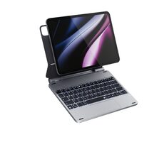 Epico Aluminium keyboard case Ochranný kryt s CZ klávesnicou pre Apple iPad Pro 11" (M4) šedo-strieborná