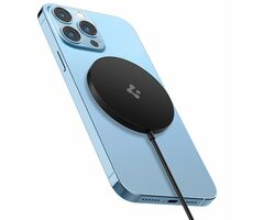 Rozbalené Spigen Power Arc ArcField Magnetic Wireless Charger čierna / Bezdrôtová nabíjačka / MagSafe / 7.5W / rozbalené