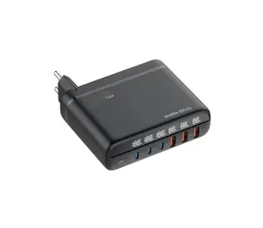 Mobile Origin GaN 140W Travel Carger Hub PW12 / Nabíjačka / EU/UK/US / 3x USB-C + 3x USB-A