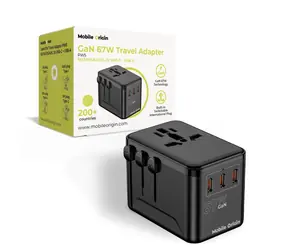Mobile Origin GaN 67W Travel Adapter PW5 / Nabíjačka / EU/UK/US/AUS / 3x USB-C + USB-A