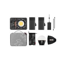 Zhiyun Molus X60 Pro / Foto LED reflektor / COB-LED / 60 W / 2700-6500 K / 2x Grip batérie