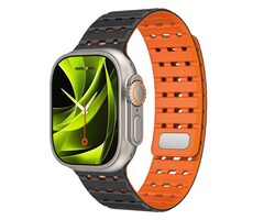 Mobile Origin Magnetic Strap Apple Watch 49mm/46mm/45mm/44mm čierna/oranžová