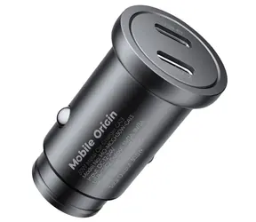 Mobilný originál Metal Car Charger 30W CA13 / 2x USB-C